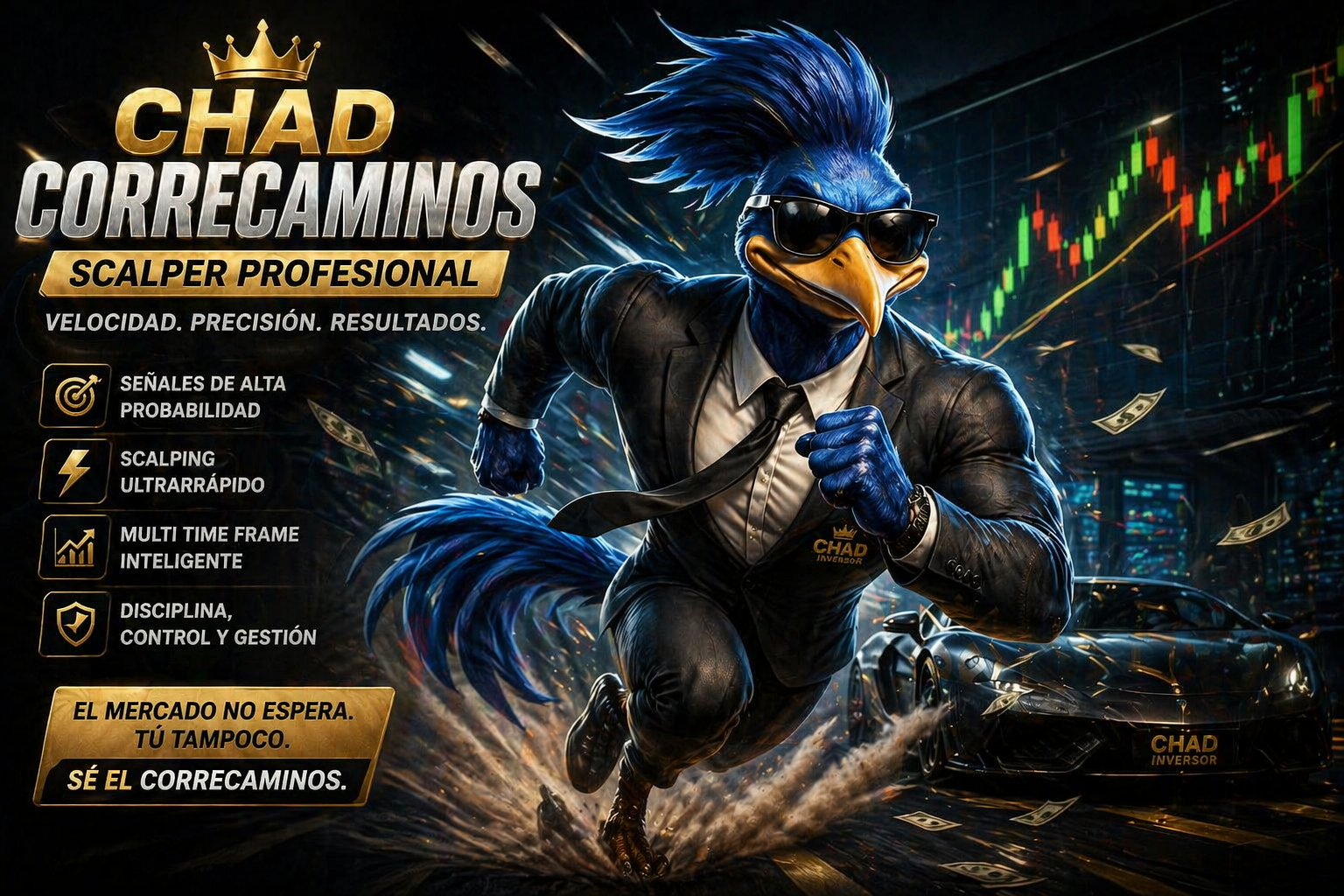 Chad Correcaminos — Scalper profesional